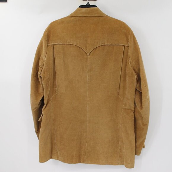 Vtg Pioneer Wear Sport Coat Mens 40 Western brown Corduroy chore Jacket cowboy - Picture 8 of 15